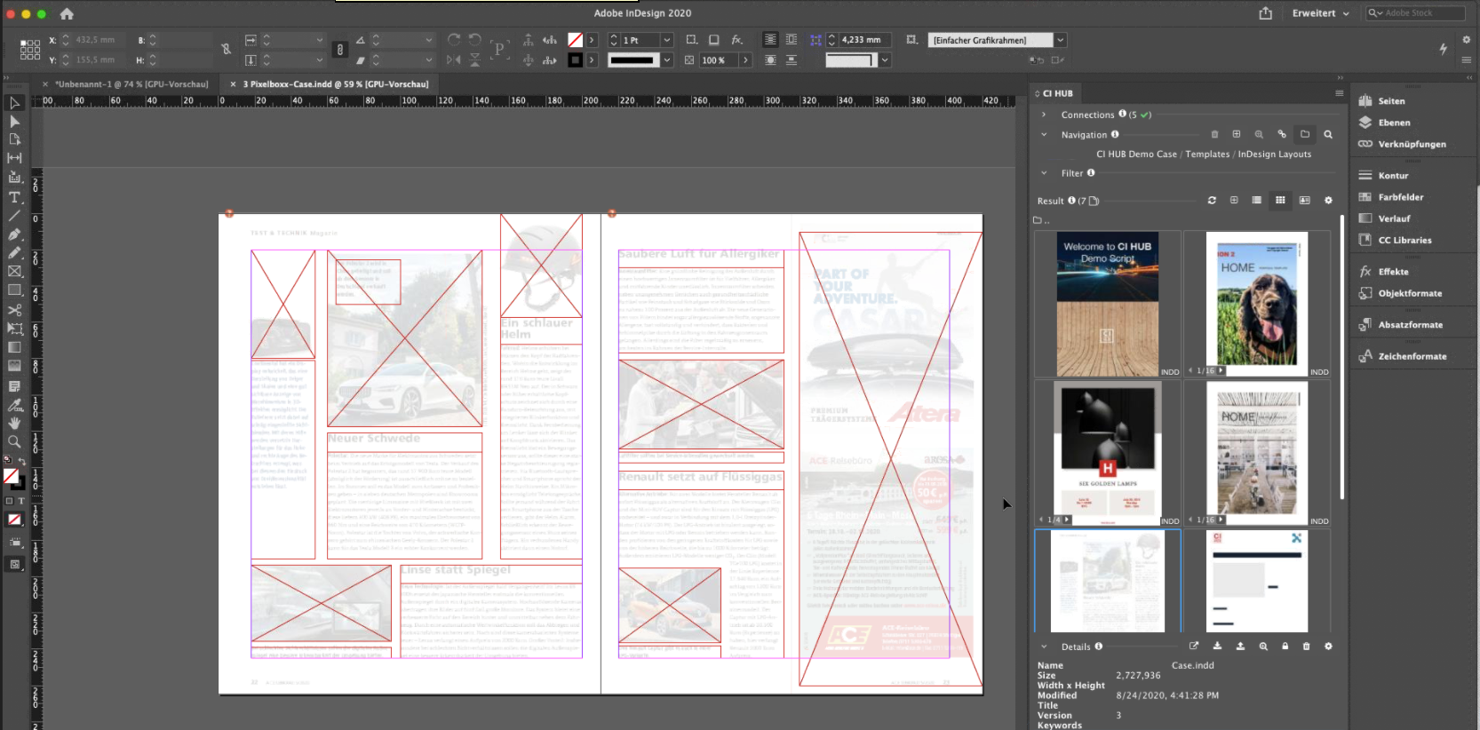 CI HUB InDesign